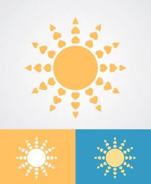 Sun symbol Stock Illustration