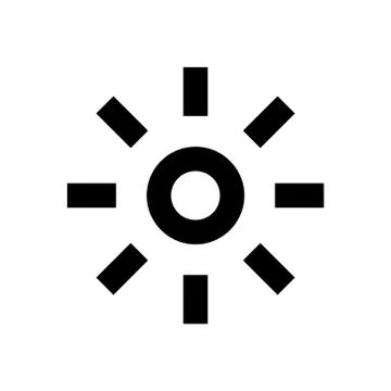 Sun System Icon Stock Illustration