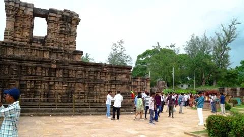 The Sun Temple at Konârak, located on the eastern shores of the Indian Stock Footage 339251306