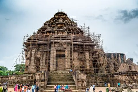 Sun Temple at Konark Stock Photos