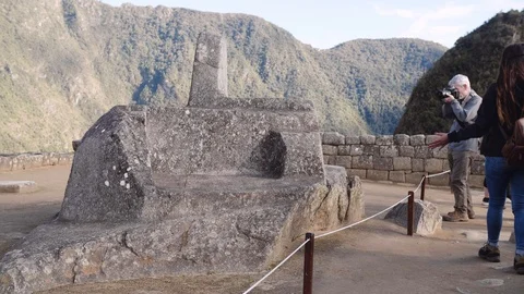 Sun temple in Machu Picchu Stock Footage 112968529