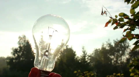 Sun Through The Bulb Stock Footage 40729412