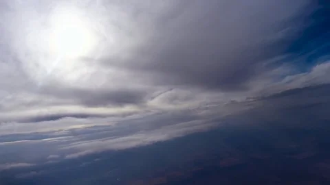 The sun through Cirrus clouds Stock Footage 85845257