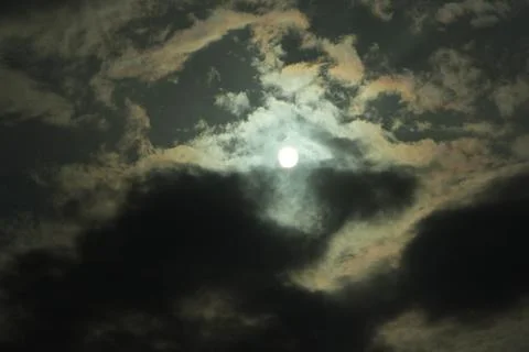 Sun through Clouds during Midday Stock Photos