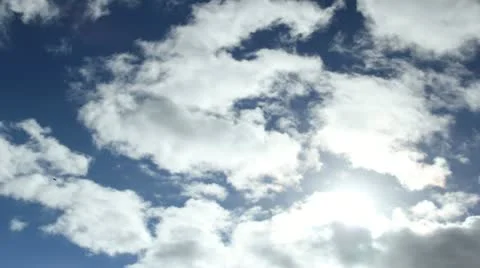 Sun through Clouds Stock Footage 10915886