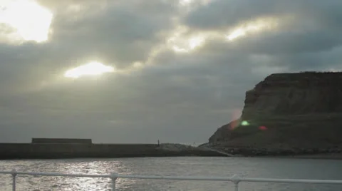 Sun through the clouds Stock Footage 23914736