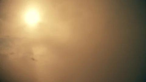 The sun through the clouds Video stock 93604481