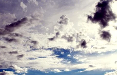 The sun through the clouds Stock Photos