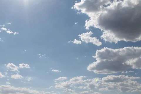 The sun through the clouds Stock Photos