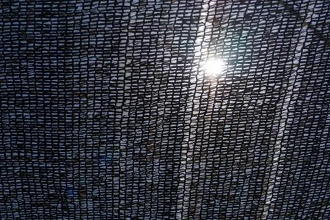 The sun through the ship's grid Foto stock