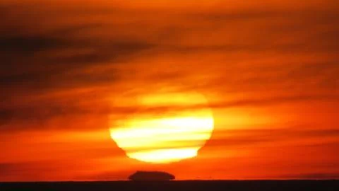 Sun through smoke Stock Photos