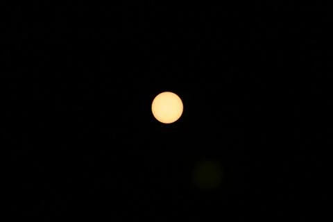 Sun through a solar filter Stock-Fotos