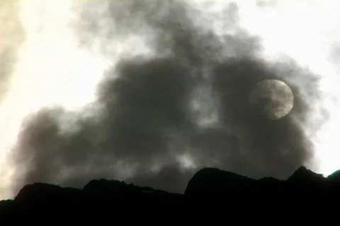 Sun through steam 05 Stock Footage 496559