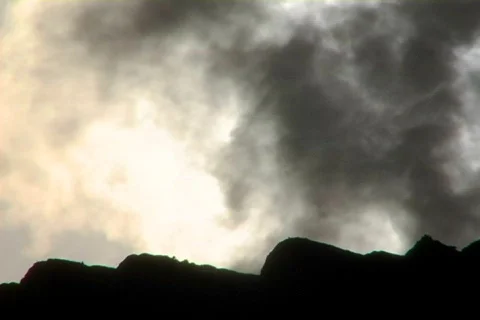 Sun through steam 07 Stock Footage 496561