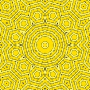 Sun from tile pattern, a specific geometric figure in mathematics. Illustrazione stock