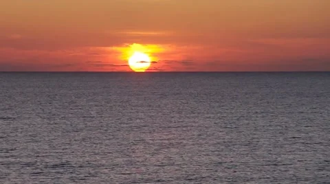 Sun timelapse on the sea Stock Footage 51438601