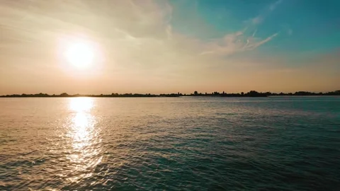 Sun towards sunset,  left-to-right movement Stock Footage 280779661