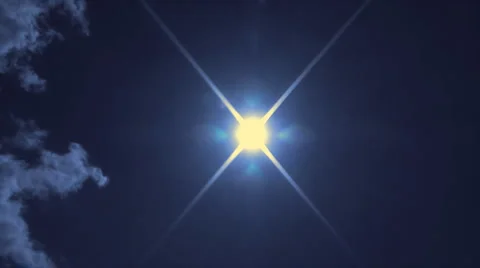 Sun is tracked across sky Stock-Footage 1214454