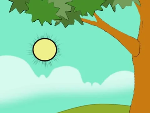 Sun by tree Video stock 10573723