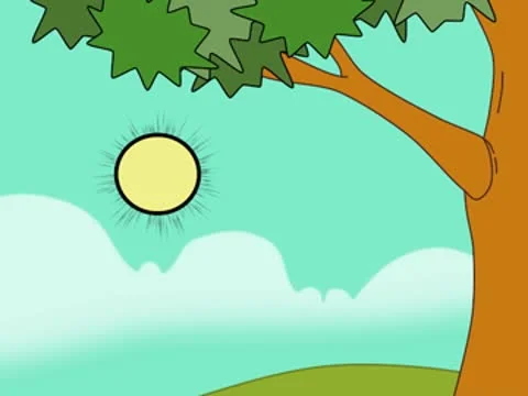 Sun by tree Stock Footage 10573727