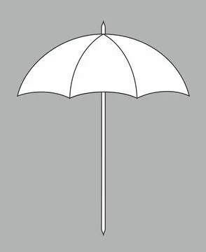 Sun umbrella on a background. Stock Illustration