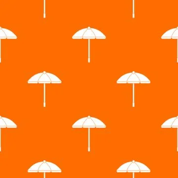 Sun umbrella pattern seamless Illustrazione stock