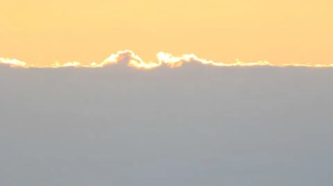 Sun under cloud Stock Footage