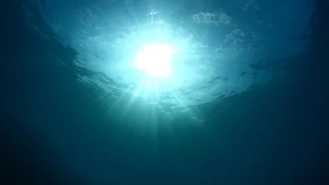 Sun underwater beams and rays Video stock 101094717