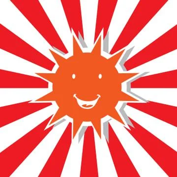 Sun vector cartoon Stock Illustration
