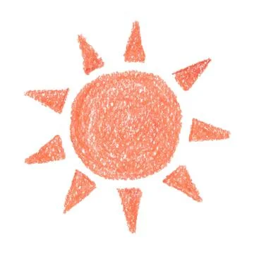 Sun vector hand drawn Icon, Sun Icon Vector, Sun Icon EPS, Sun Icon design. Illustrazione stock