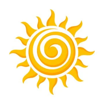 Sun vector icon. Creative design illustration Stock Illustration