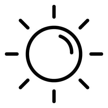 Sun Vector Icon Design Illustration Stock Illustration