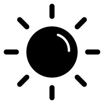 Sun Vector Icon Design Illustration Stock Illustration