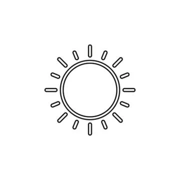 Sun vector icon Stock Illustration