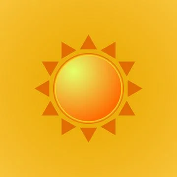 Sun vector icon. Sunlight symbol. Abstract symbol sun Stock Illustration