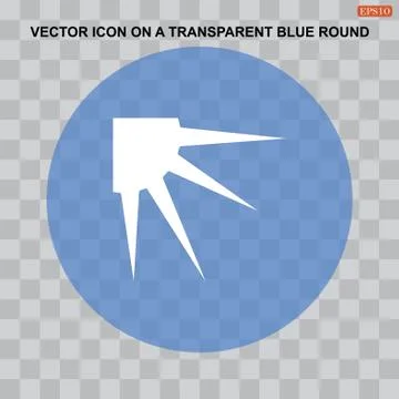 Sun vector icon for web design in a flat style Stock Illustration