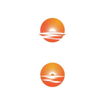 Sun Vector illustration Icon Logo Template design Stockillustratie