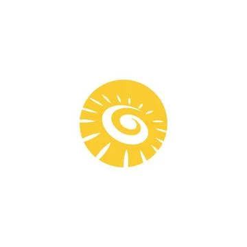 Sun Vector illustration Icon Logo Template design Stockillustratie