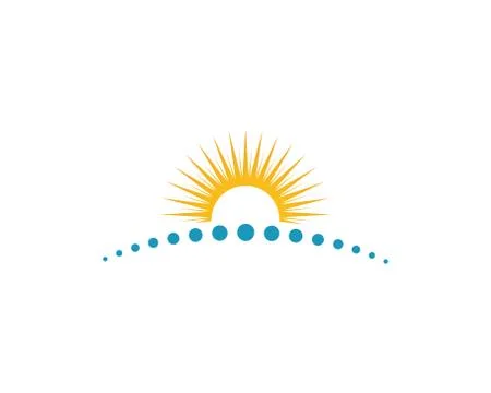 Sun Vector illustration Logo Template design Stock Illustration
