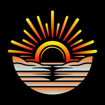 Sun Vectors and Illustrations Stock Illustration