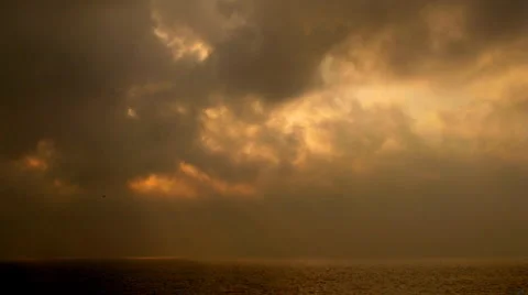 Sun versus clouds Stock Footage 1810100