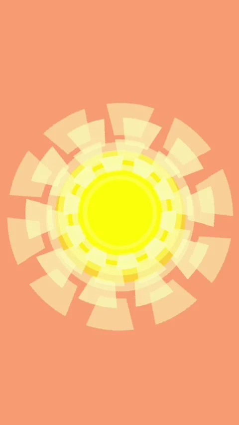 Sun vertical animation Stock Footage 310757527