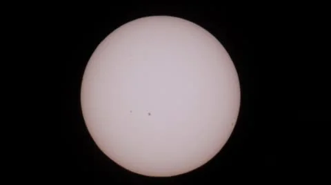 Sun as view in telescope, close-up (03.01.12) Stock Footage 10586120