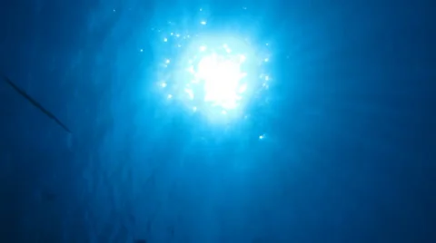 Sun view from under water Stock Footage 36996320
