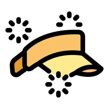 Sun visor cap sparkling cleanliness and freshness Stock Illustration