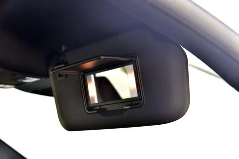 Sun visor protection in the car Stock Photos