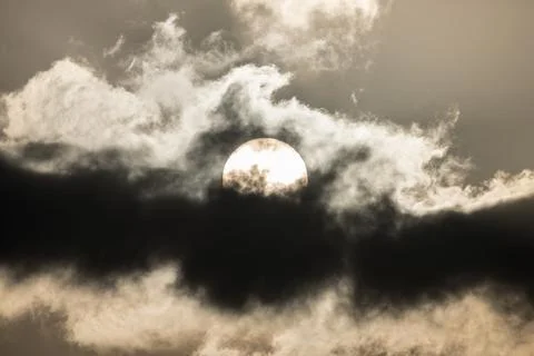 Sun vs Fog Stock Photos