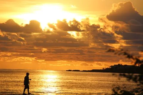 Sun walker in Sint Maarten Stock Photos
