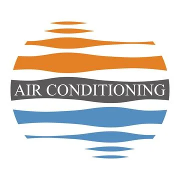 Sun warm and snowflake cool unique air conditioner symbol Stock Illustration