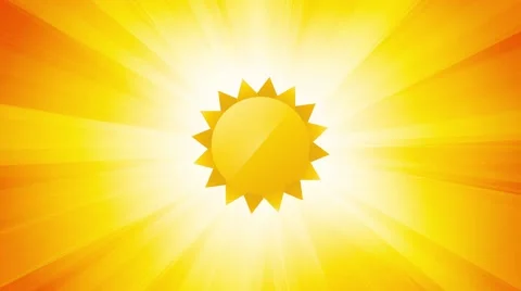 Sun on warm summer background with thermometers and high temperatures Stock Footage 66255864